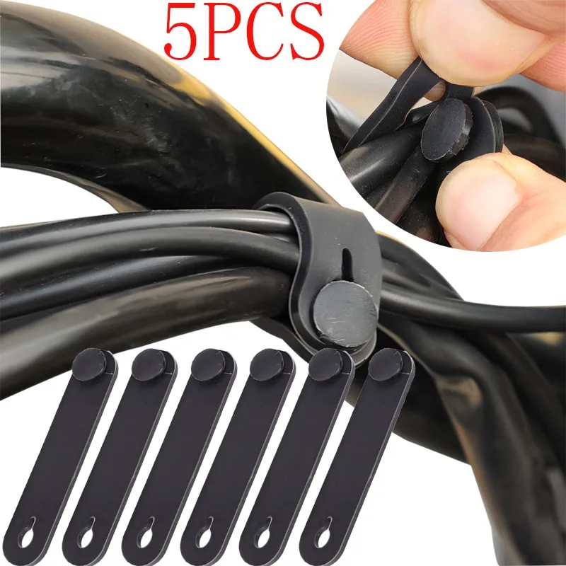 General Purpose Motorcycle Rubber Frame Fixed Cable Tie Bicycle Clutch Brake Strap Elastic Harness Strap Car Accessories