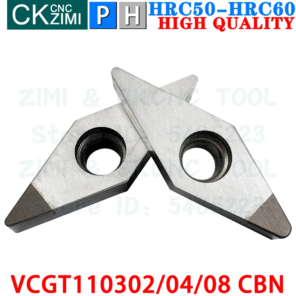 VCGT110302 VCGT110304 VCGT110308 CBN Boron Nitride Inserts Turning Inserts Tools VNMG VCGT 1103 CBN CNC Metal Lathe Cutting Tool