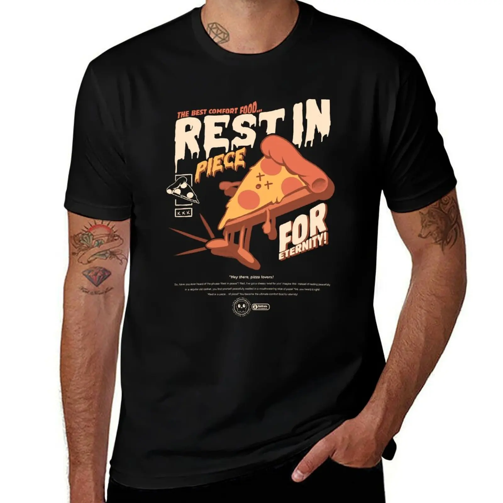 Rest In Piece T-Shirt Big Size Crew Neck T-Shirt