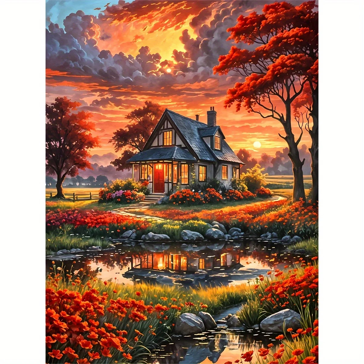 quebra-cabeca-de-casas-ao-por-do-sol-500-1000-1200-2000-pecas--ideal-para-iniciantes-lazer-e-entretenimento-decoracao-de-parede-para-casa