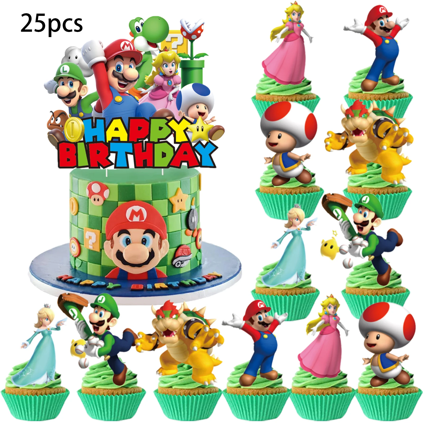 Mario Cake Topper、C…