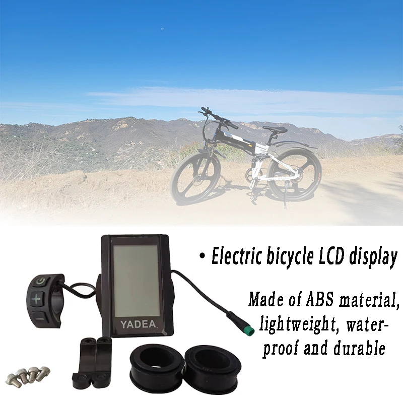 

Yadea LCD Ebike LD-W750 Display Electric Bike Instrument Monitor e-Bike Speeder Replacement Parts Panel Bafang Motor TFT Kits