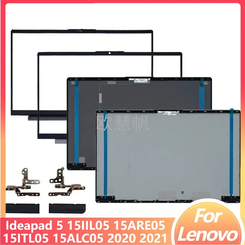 ~M New for Lenovo Ideapad 5 15IIL05 15ARE05 15ITL05 15ALC05 2020 2021 LCD Back Cover Front Bezel Hinge Rear Lid Top Back Case