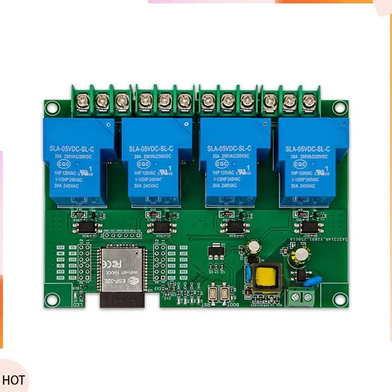 

Новости Плата разработки ESP32, 4-канальный релейный модуль, 5 В/30 А, 220 В переменного тока, WIFI, подключение Bluetooth