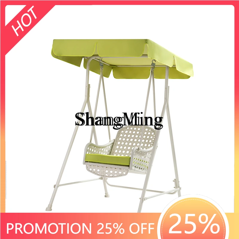 

ZYY Exquisite Fashion Outdoor Swing Outdoor Garden Swing Chair Household Double Rattan Chair Balcony Garden Hanging Chair