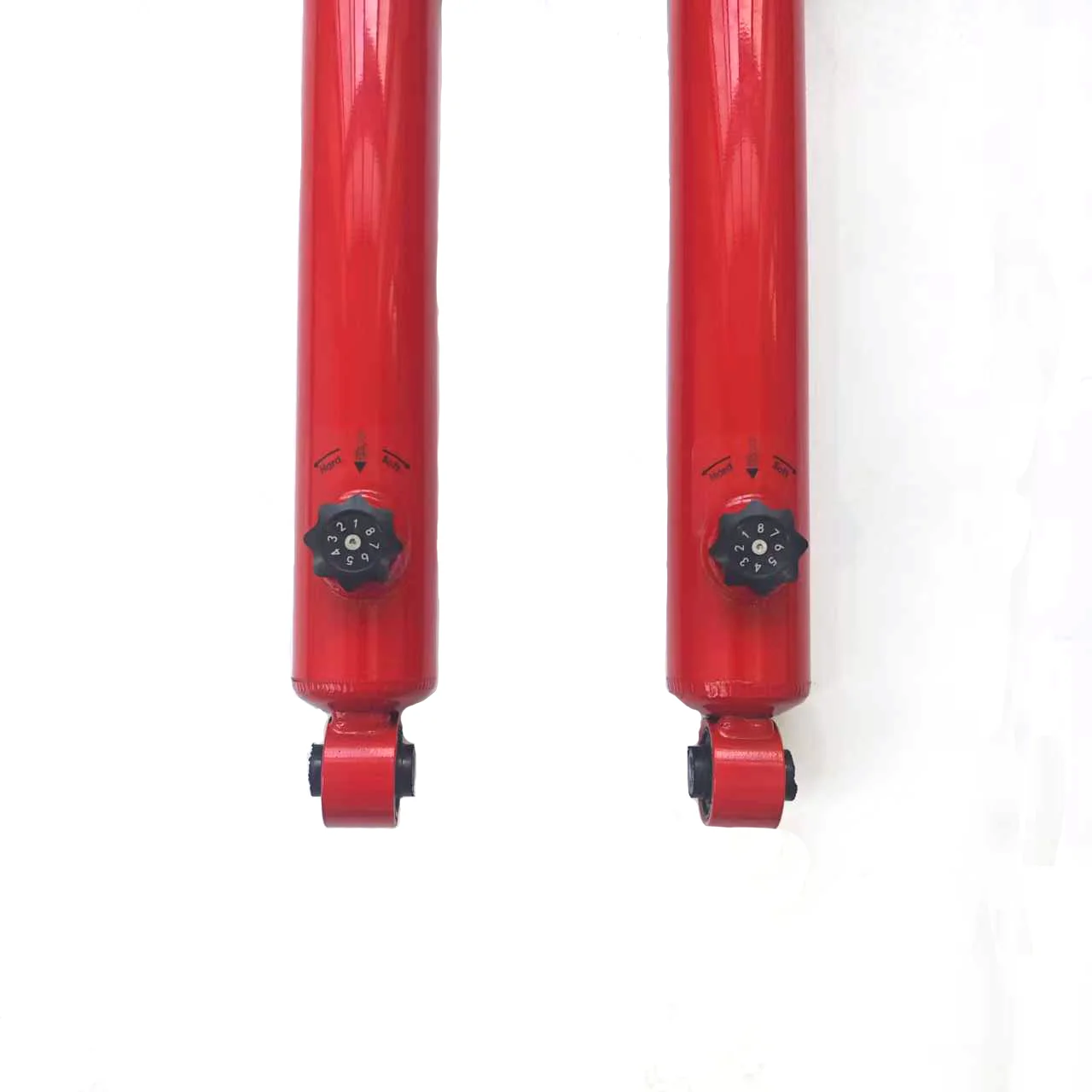 POER Commercial 58mm Front & Rear Cylinder Diameter Version Red 8-Level Adjustable Compression