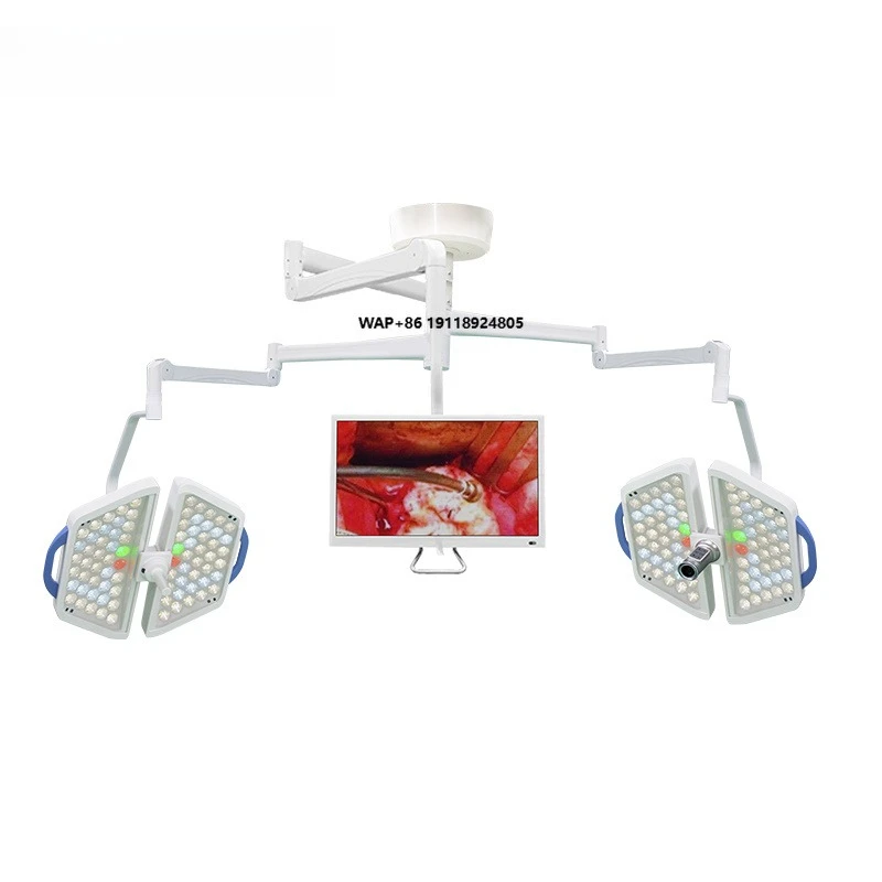 Mobile electric LED operating lamp, portable medical shadowless lamp, adjustable height, high color rendering index 96 40000-160