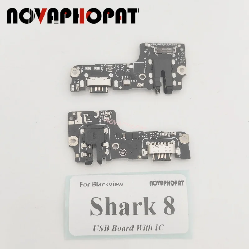 For Blackview Shark 8 USB Dock Charger Port Jack MIC Microphone Flex Cable Fast Charging Board With IC