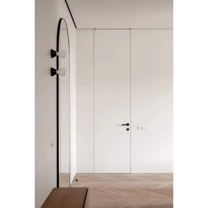 High Quality Invisible Interior Door Modern Bedroom Hidden Door Flush Frameless Interior Door