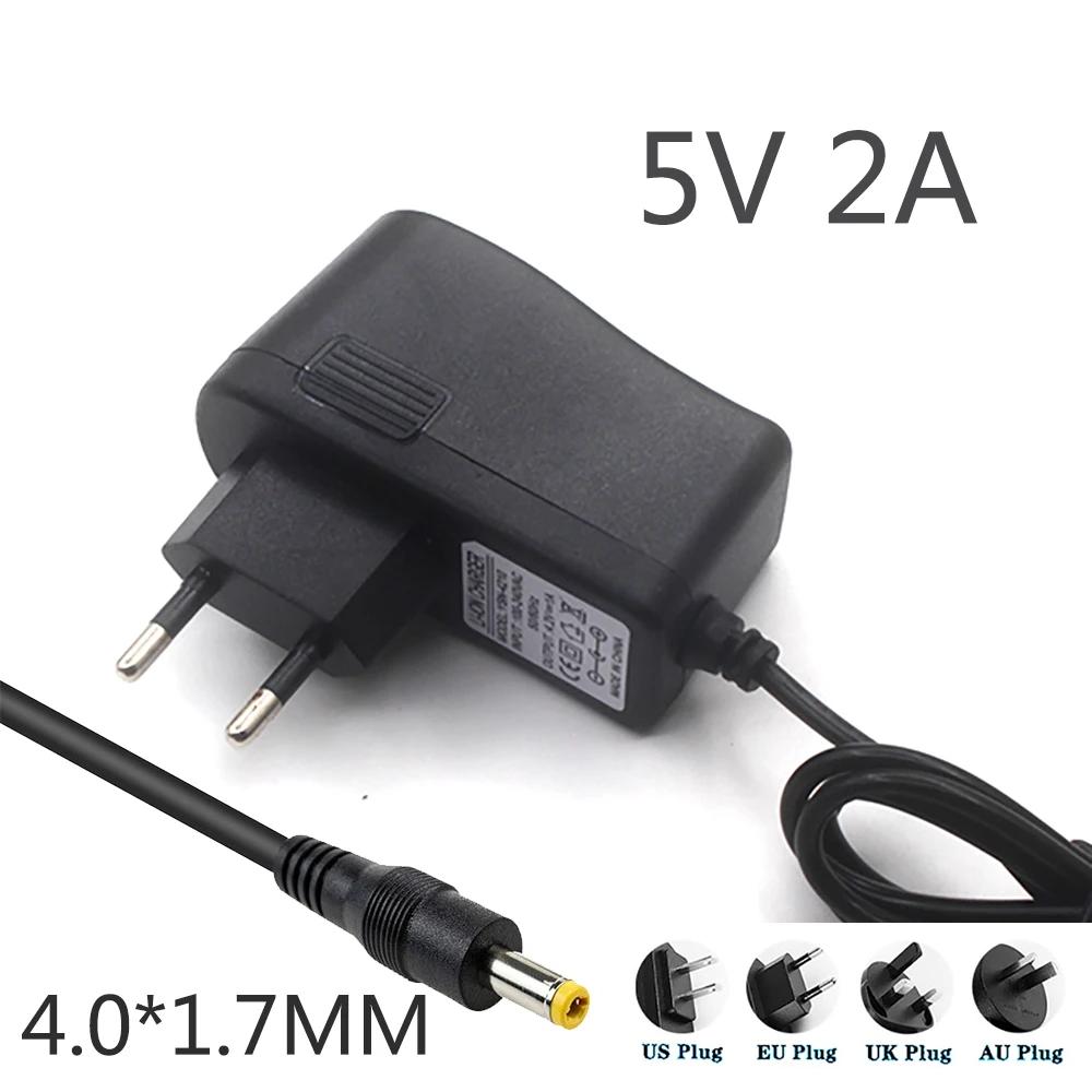 DC 5V 2A  4.0*1.7 plug  Wall Power Charger Adapter For Panasonic HC-V750 P/C HC-W850 P/C Camcorder