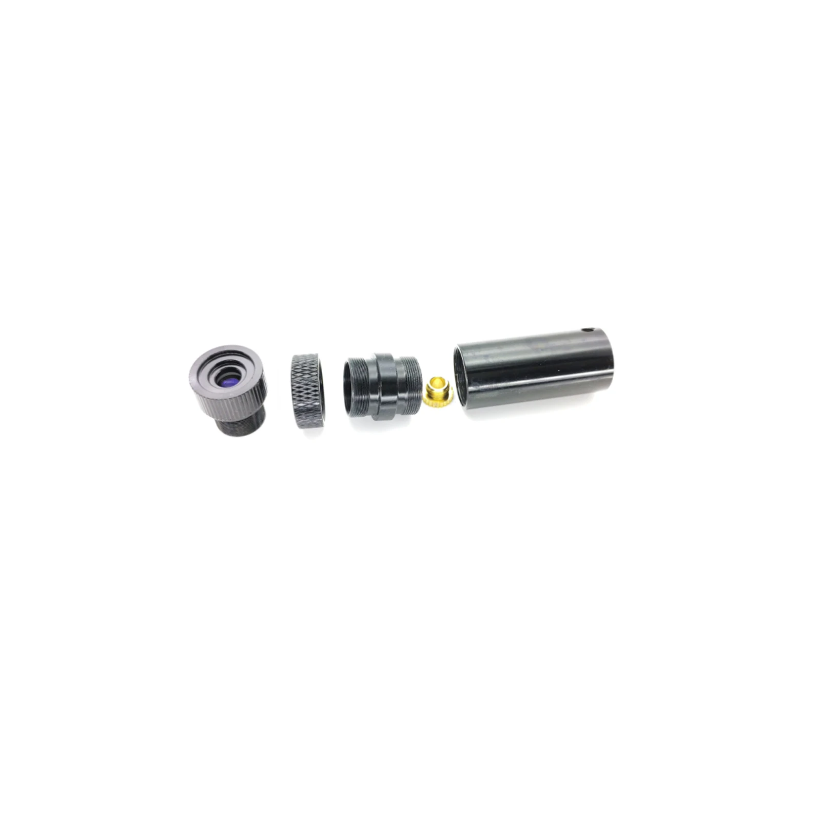 5.6mm 레이저 다이오드용 16x55mm 포커스 가능 하우징, 유리 렌즈 200-1100nm 포함, 2 개
