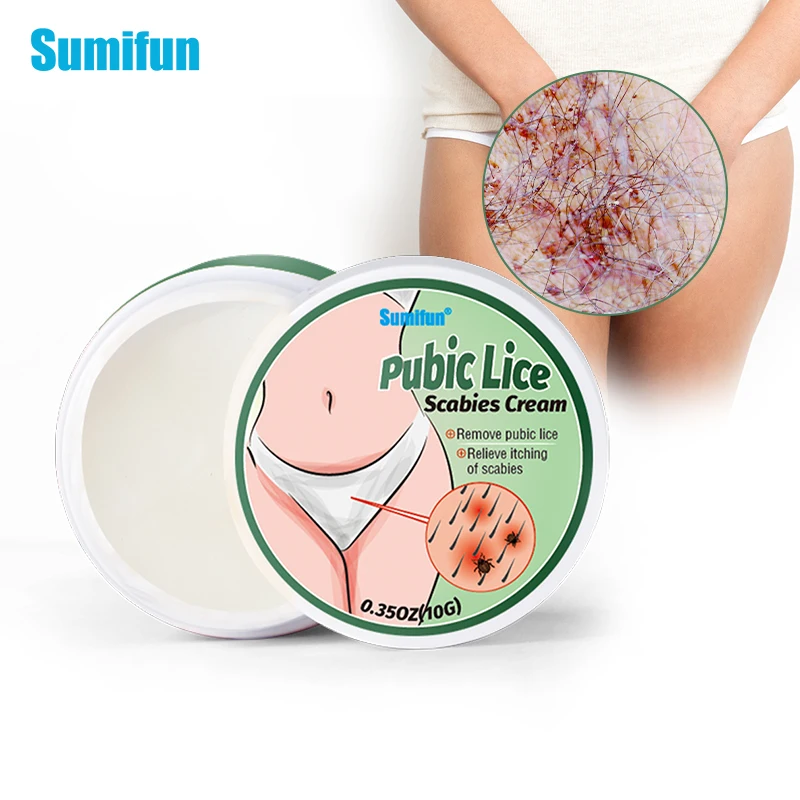 

Sumifun 10g Mite Removal Cream Antibacterial Ointment People Anti-Itching Pubic Lice Scabies Treatment Skin Care Privates Cream