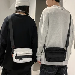 Casual Men Crossbody Bags Summer Solid Color Unisex Shoulder Bag High Quality Nylon Messenger Bag Dropshipping