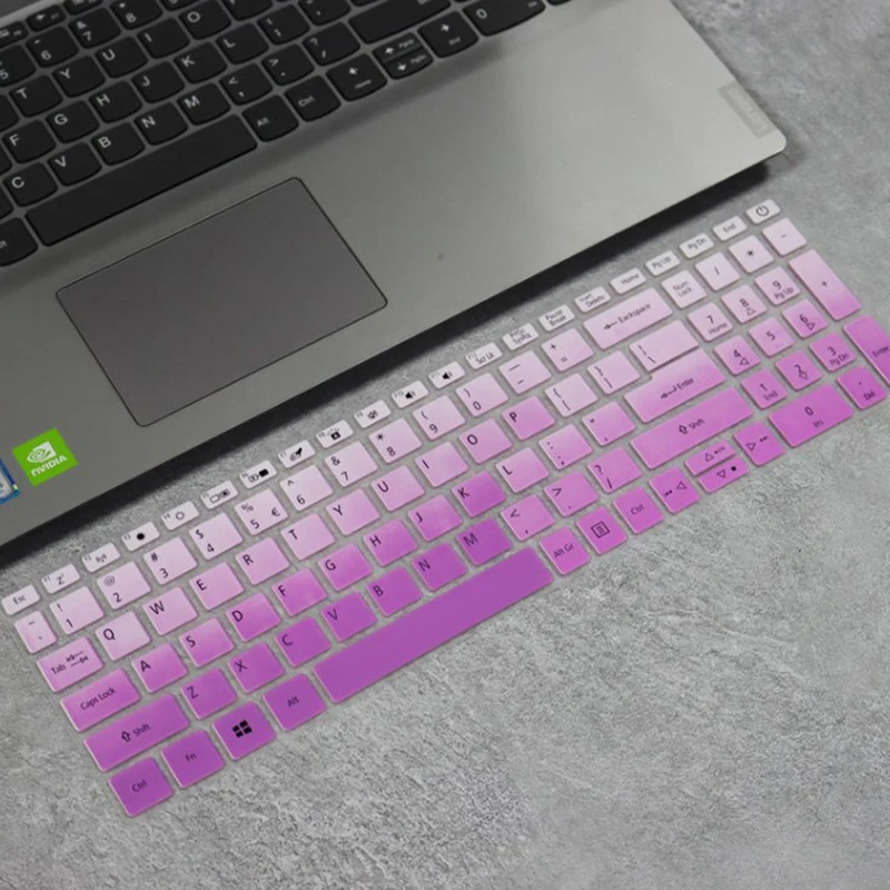 Colorful 15.6 Inch Laptop Protector Silicone Keyboard Cover Protective For Acer A315-55G Silicone Protector Skin Case Accessory