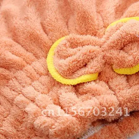 Quick Drying Microfibre Hair Towel Wrap Spa Bowknot Cap Bathroom Accessories Bonnets For Women Designer Shower Cap