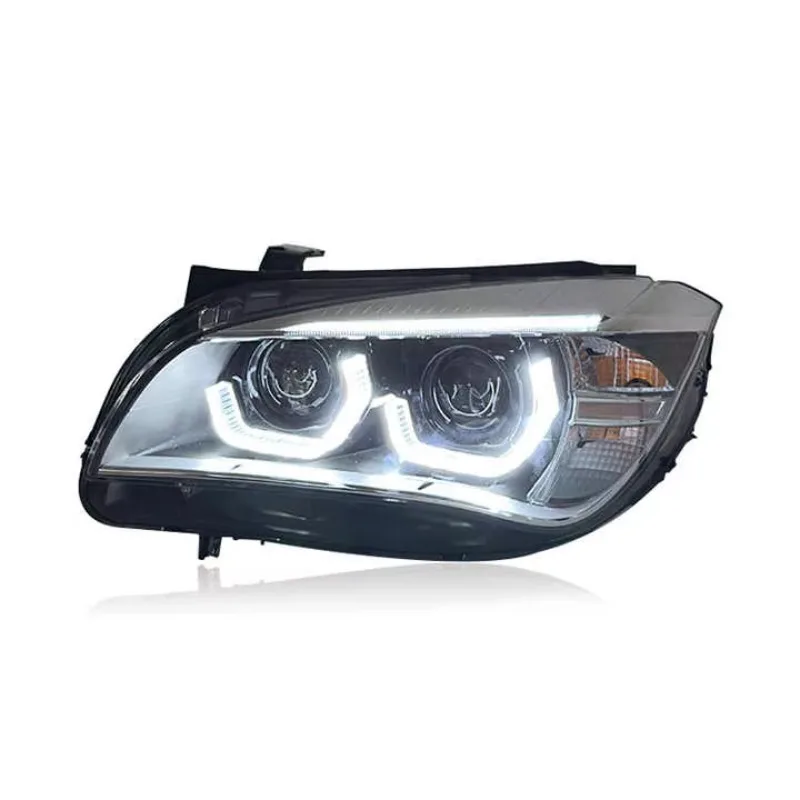 SJC اكسسوارات السيارات ل X1 E84 2010-2015 المصباح ترقية جديدة LED عدسة عالية الجودة أضواء أمامية نظام إضاءة السيارات السيارات #2