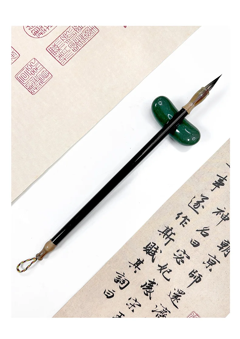 Kleiner Pinselkasten, professionelle Qualität, Langhao Kalligrafie-Pinsel, kleiner, sorgfältiger Pinsel für dünne Linien, speziell für Goldkörperschriften – Detail 5