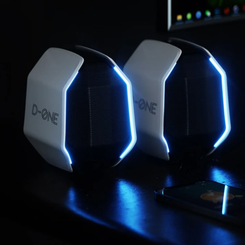 

Multimedia Bluetooth Computer Speaker 2.0 PC Speakers for Desktop Display Wired 3.5mm AUX Speaker for Notebook Computer Games