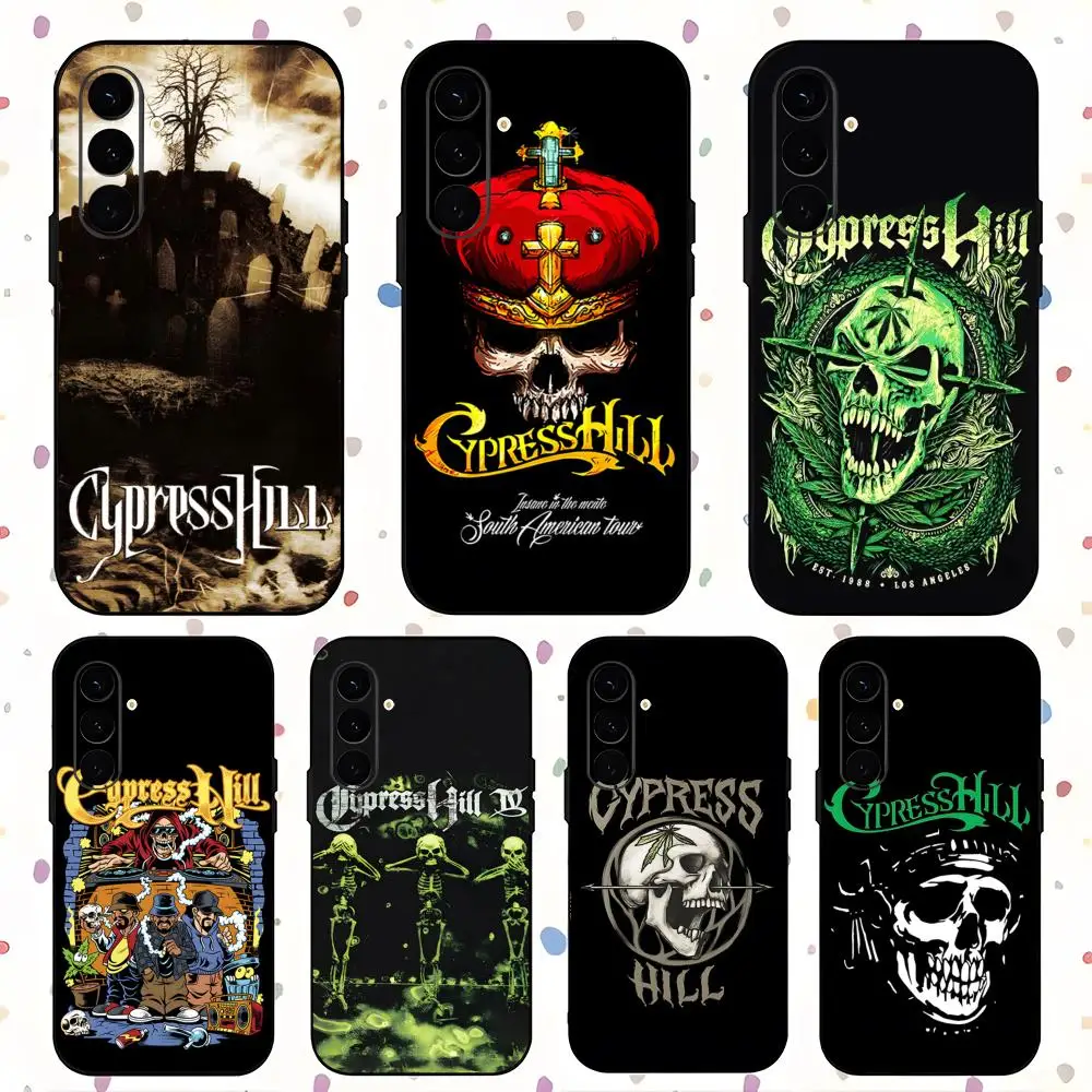 Cypress hill Band Album Phone Case For Samsung Galaxy S26 S25 S24 S23 S22 S21 Plus Ultra Fold A Soft Black