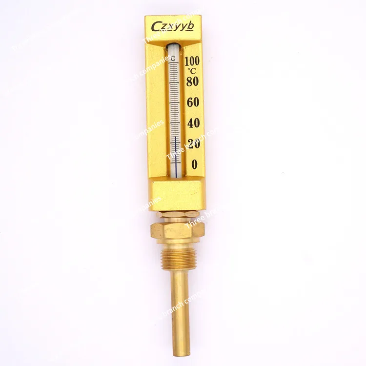 V-thermometer, marine copper thermometer WNY-11 100 degrees L = 60MM thread 1/2