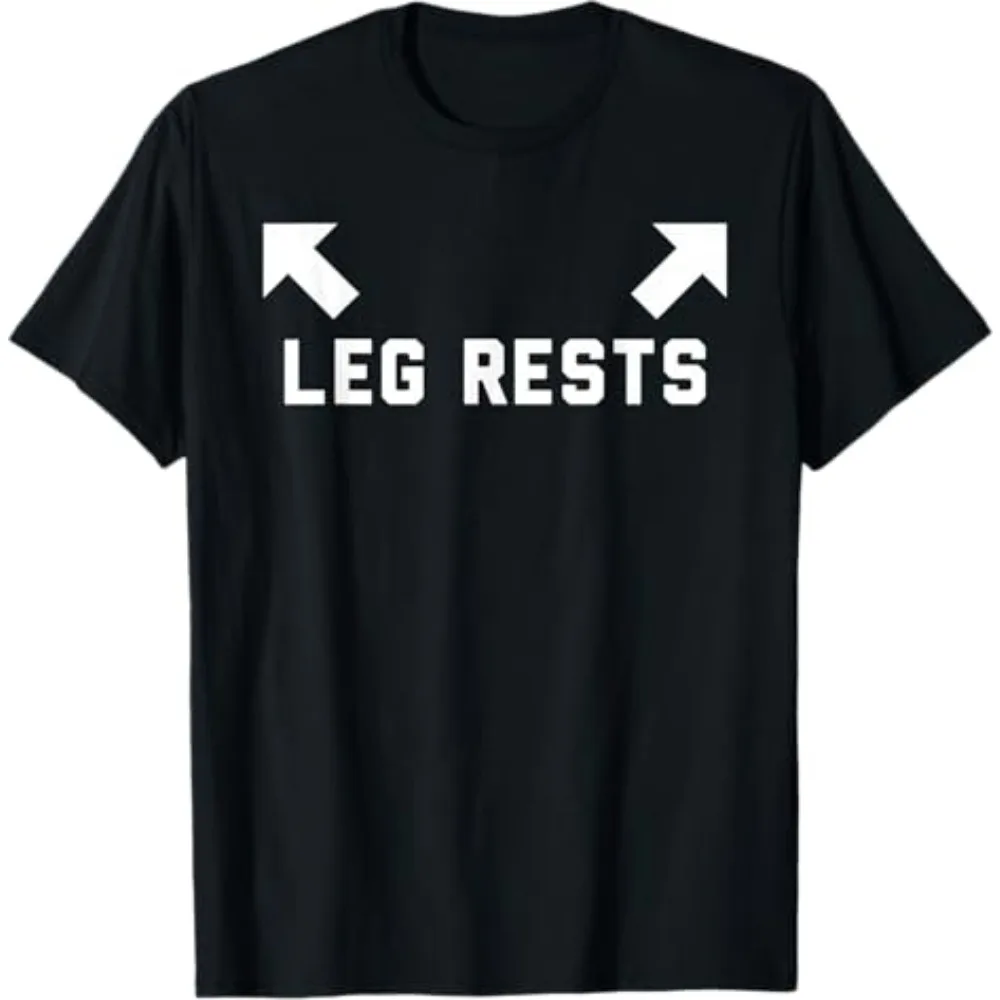 Funny Men'S Meme Leg Rests Cheeky  Letter Graphic T Shirt Humor Style Tee Women Summer Novelty Streetwear Casual Trendy Oversize