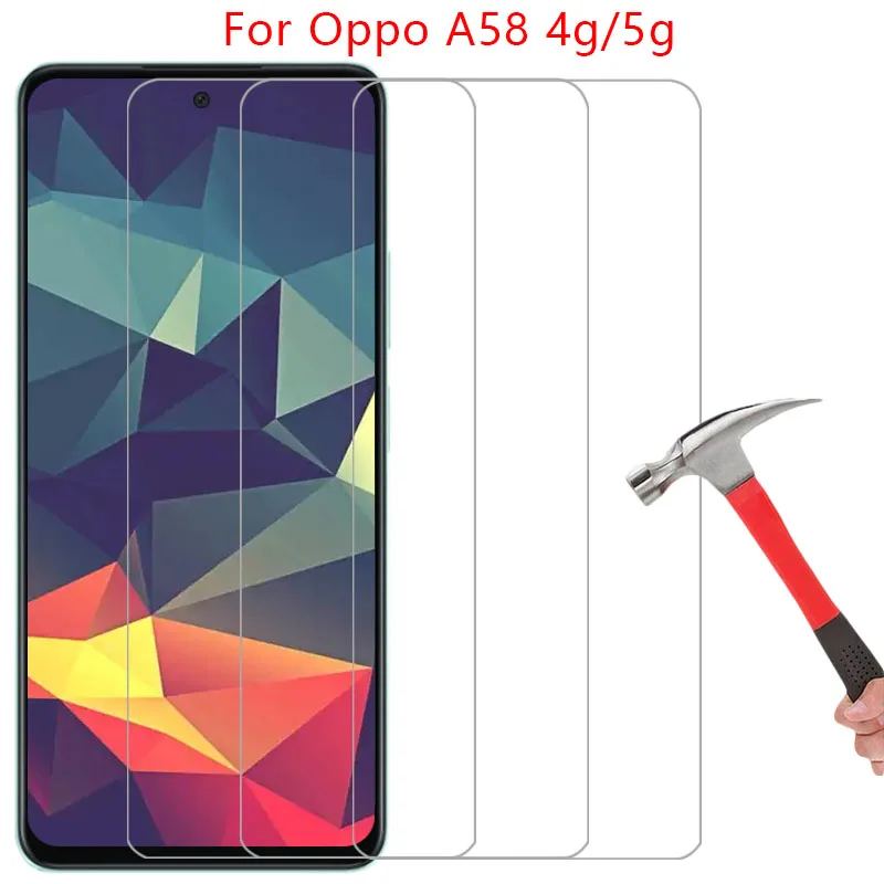 phone case for oppo a58 4g 5g tempered glass on oppoa58 a 58 58a 4 5 g a584g a585g back cover 360 opp opo oppa appo a58case cas