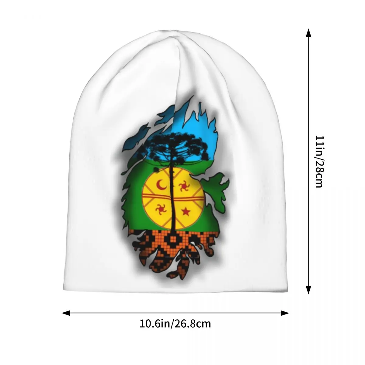 Flag Of Argentina Mapuche Flag Men Women Adult Beanies Caps Knitted Bonnet Hat Warm Fashion Autumn Winter Outdoor Skullies Hats