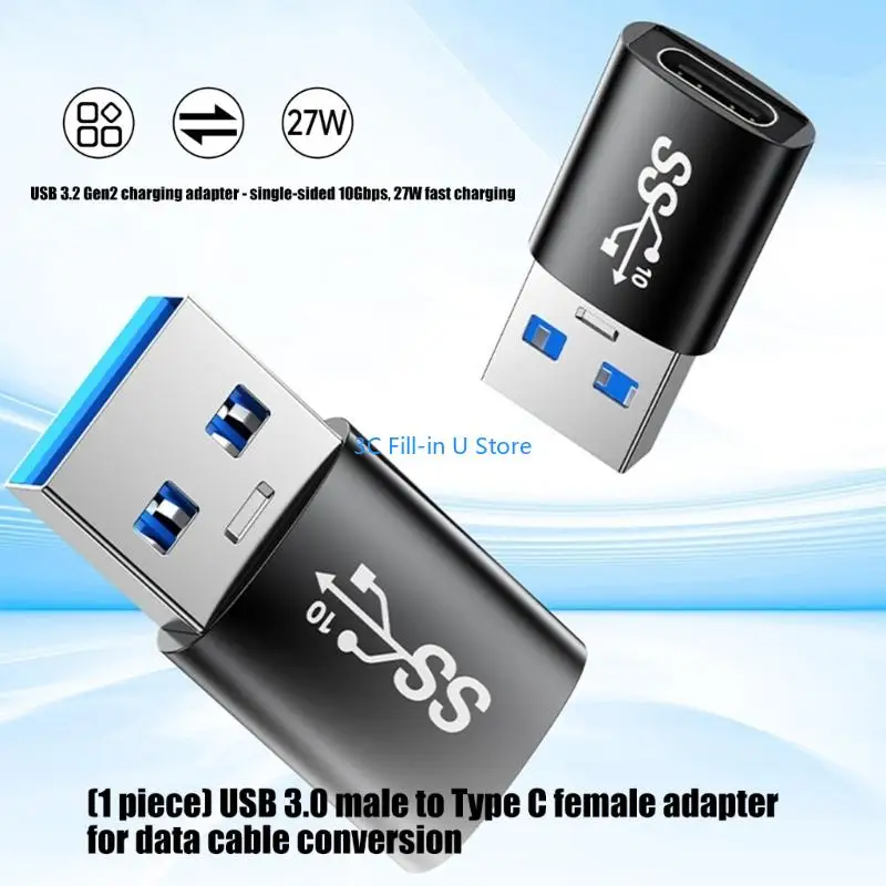 G8TA Multipurpose USB to USB C Conversion Adapter Metal Construction Suitable for Ensures Long Lasting Performances