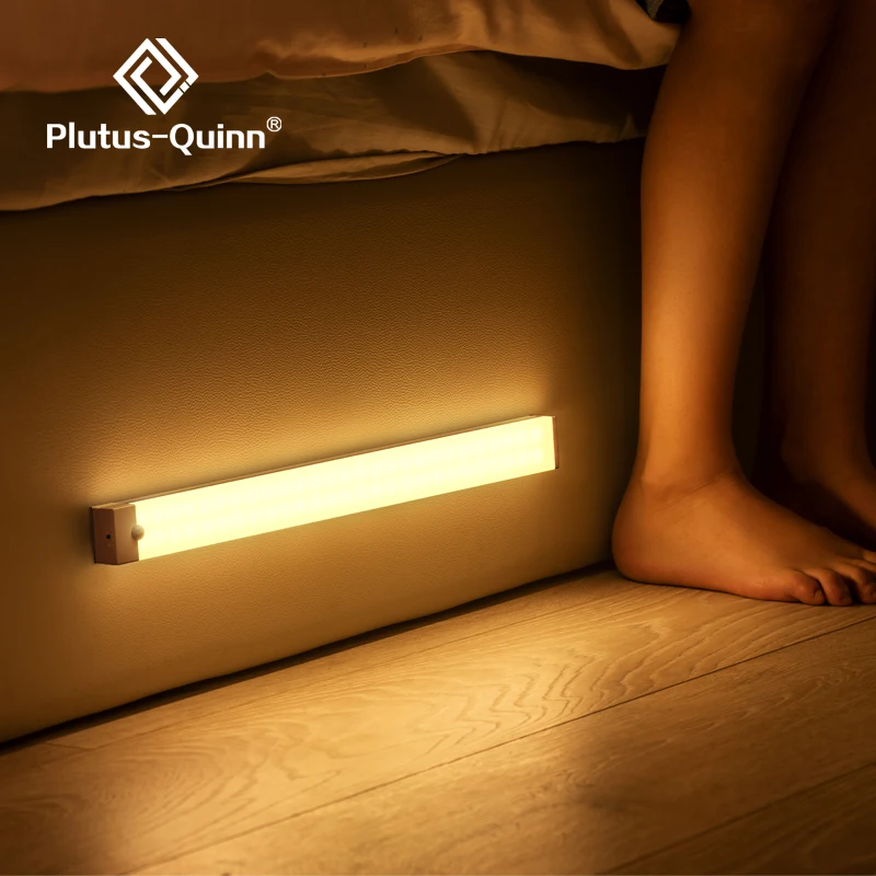 Plutus-Quinn LED Nacht Lichter Wireless Motion Sensor Wand Licht USB Aufladbare Küche Schrank Korridor Nacht Lampe Für Schlafzimmer