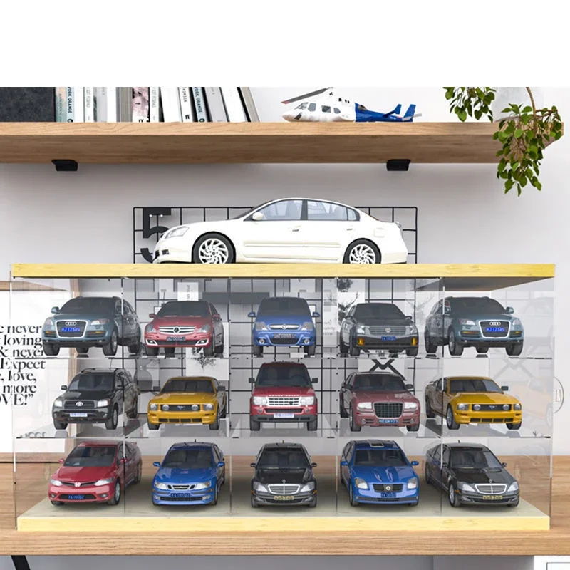 Box Cabinet 1/32 Car Acrylic Model Box Display Parking Model Alloy Car Toy Storage Rack Dust Protection Showcase Display