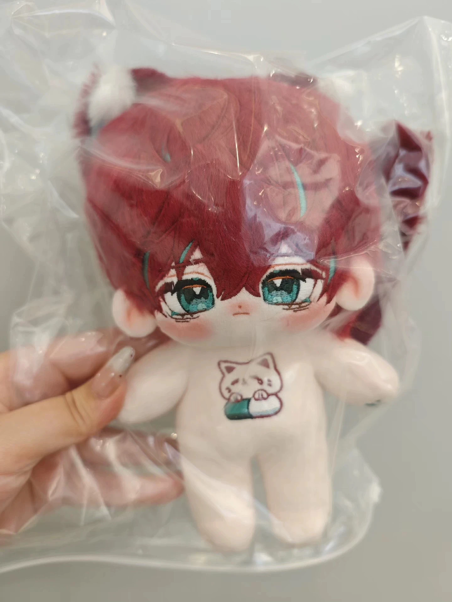 Em estoque 20cm jogo hipnose microfone-divisão rap batalha kannonzaka doppo plushie figura modelos mascote boneca brinquedos boneca com roupas