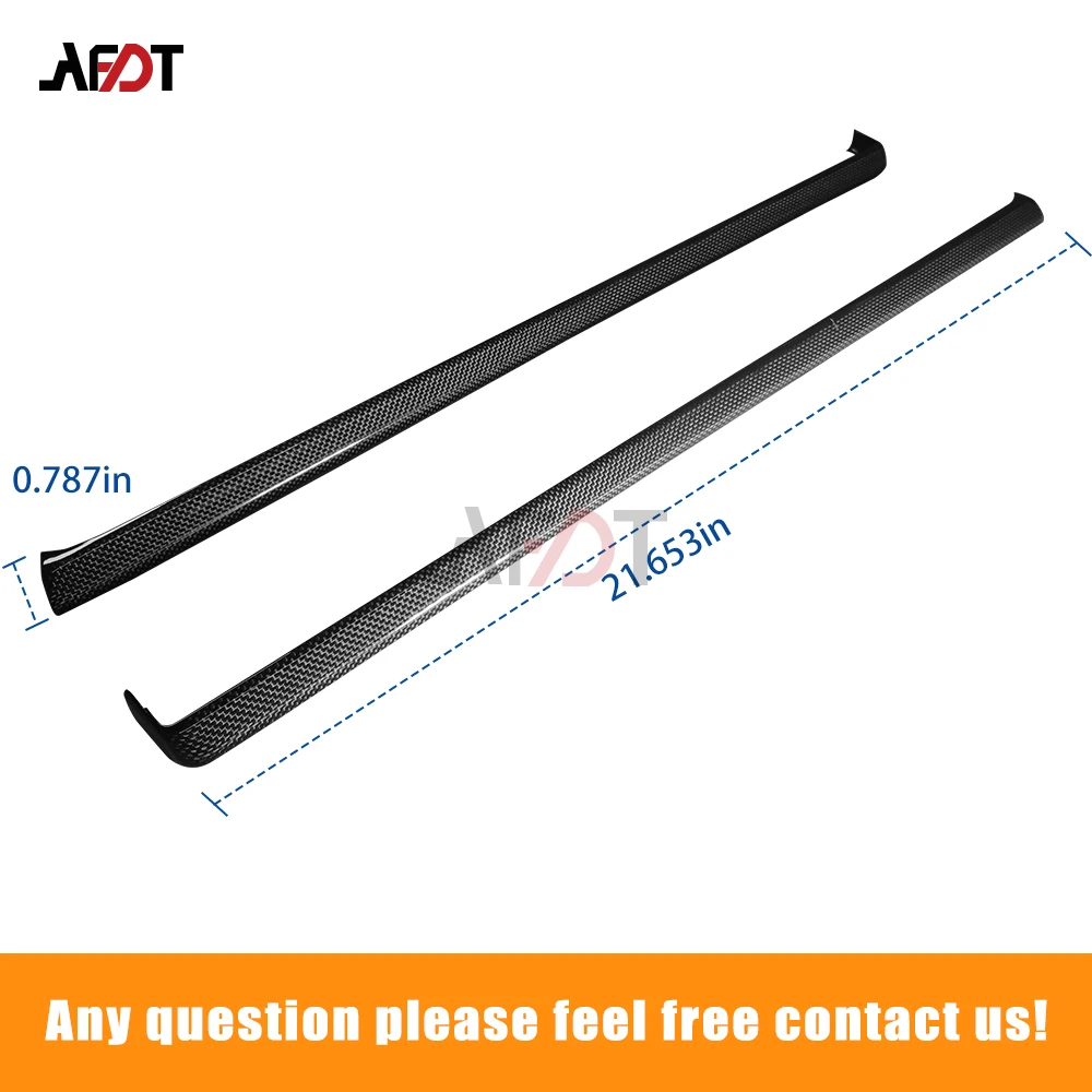 AFDT For Porsche 911 992 2019-2024 Real Carbon Fiber Car Interior Door Panel Decoration Stickers Cover Moulding Car Accessories