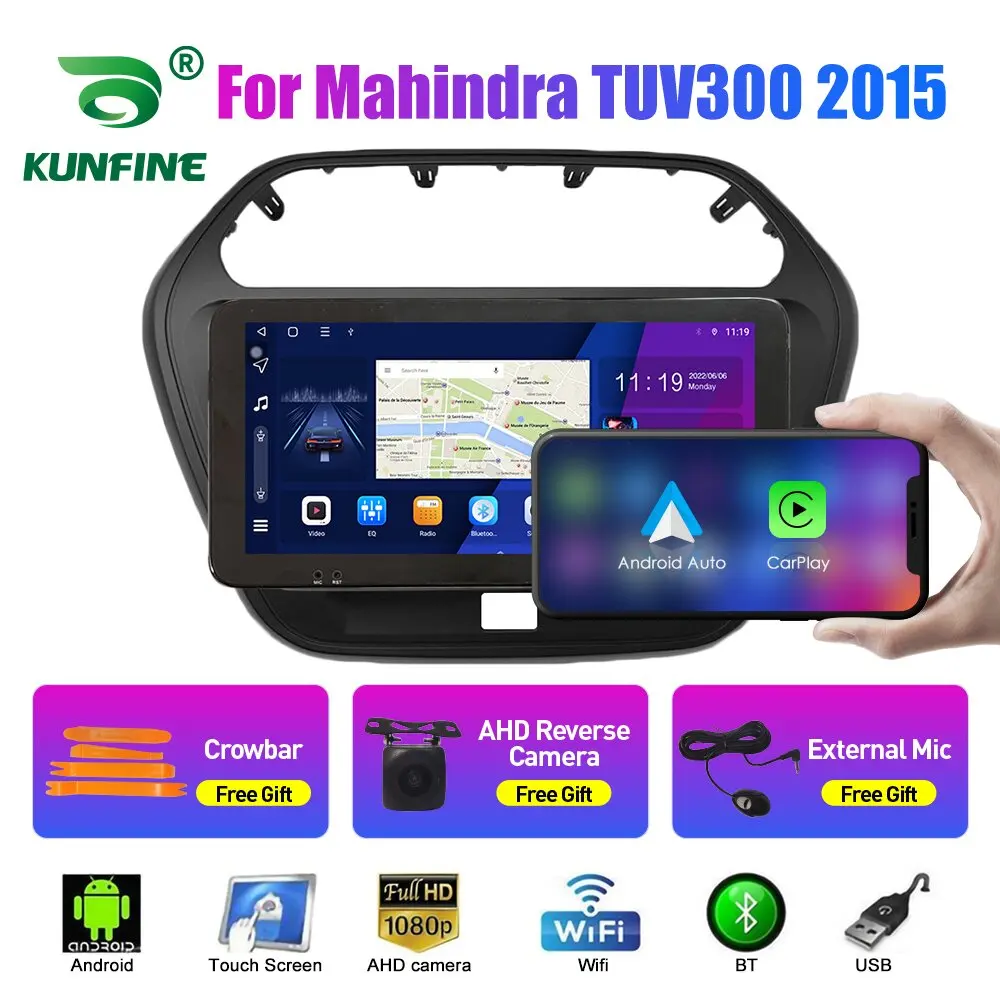 

10.33 Inch Car Radio For Mahindra TUV300 2015 2Din Android Octa Core Car Stereo DVD GPS Navigation Player QLED Screen Carplay