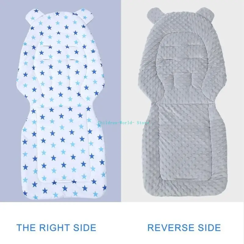 

R9JD Breathable Baby Strollers Cushion Pram Cart Pad Soft Comfortable Infant Carseat Insert for Comfort Travel Daily