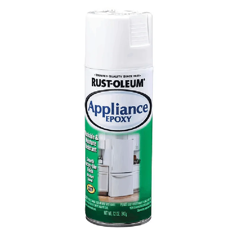 

Spray Paint, White, Gloss, Solvent, 12 oz