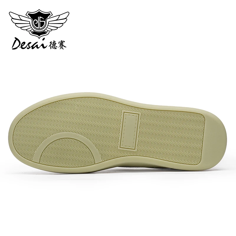 DESAI Men Casual Shoes Genuine Leather Male Sneakers Summer Breathable 2024 New Design Fashion Trainer