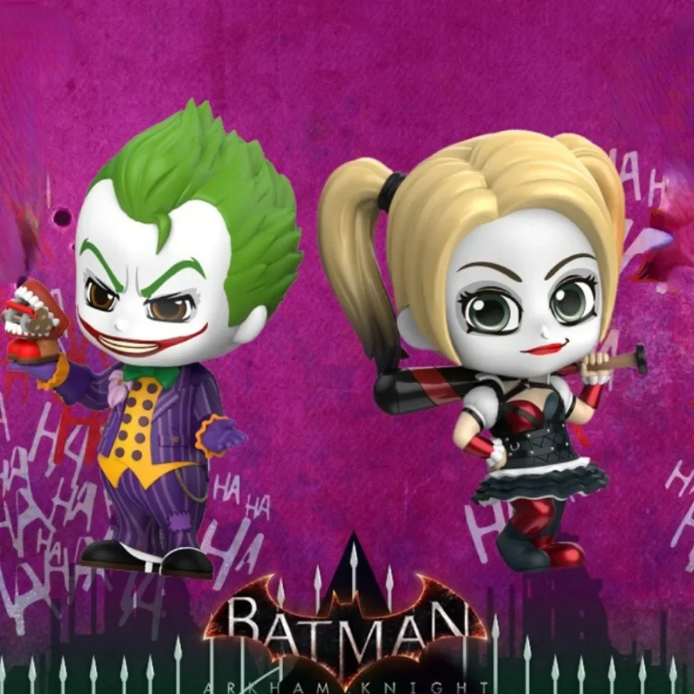 HotToys-Figurines d'Action à Deux Faces, Ornement à Collectionner, Mignon, Beurre, Tête Mobile, Cool, Batman, Joker, Harley Quinn, C. Riddler