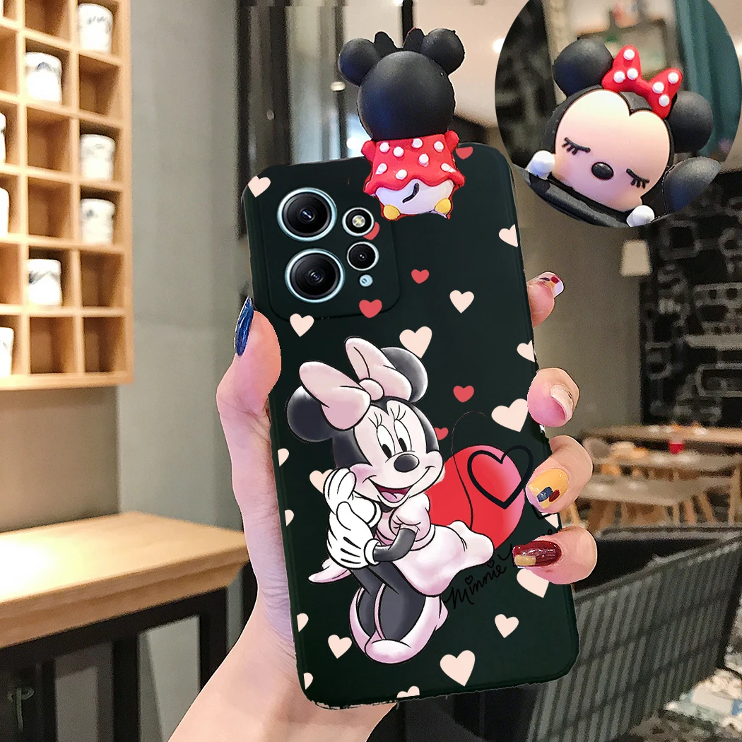 Disney Mickey Minnie Case For Redmi Note 10 12 13 11 9 8 7 11S 9S 10S 9C 10C 9A Xiaomi Mi 11 Lite Poco X3 X5 Pro Cover image 6