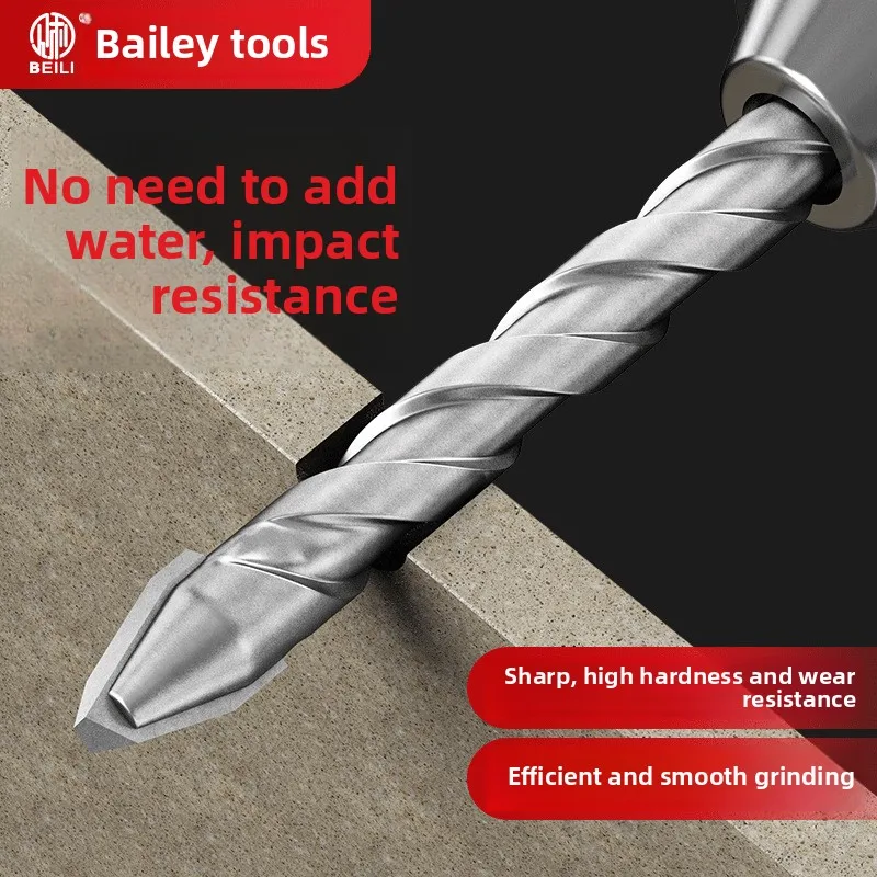 

Extended eccentric drill bit for tiles, specialized for drilling concrete, dry drilling for ceramics and glass,triangular drill.