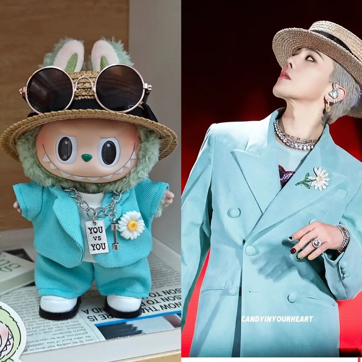 

Labubu G-Dragon'S Same Labubu Baby Dress Кукольный костюм Летняя крутая модная кукла (только детское платье) Labubu Праздничный детский подарок