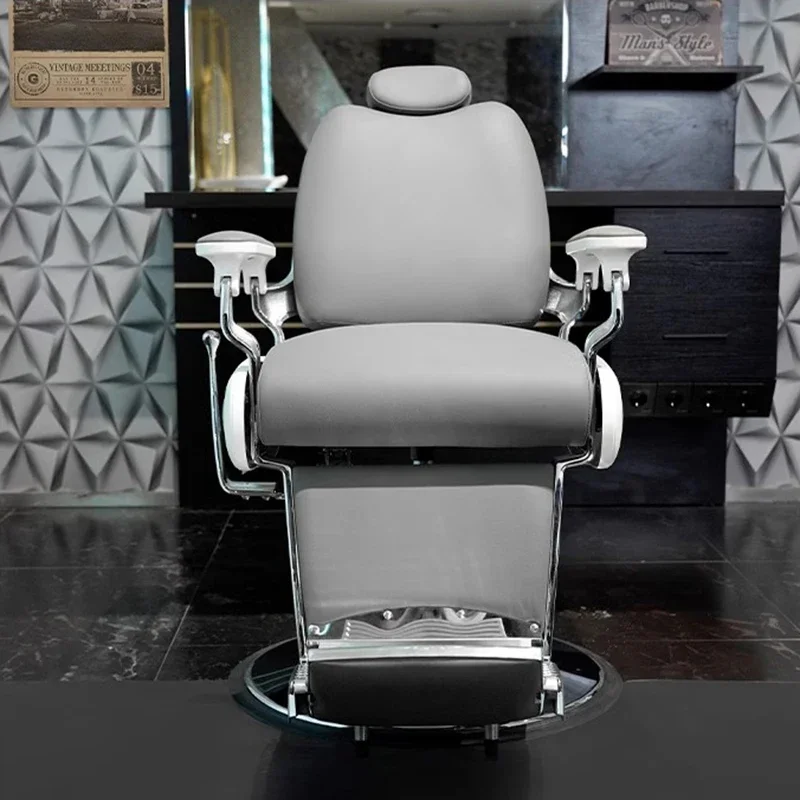 Retro luxury Vanity Chairs Professional Beauty Salon Chair Furniture Dressing Table Hair Stylist High Heel cadeira Men's Barber