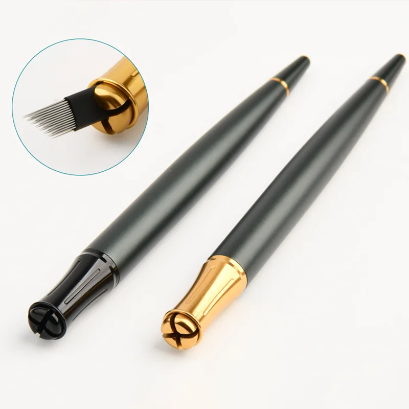 

13 см профессиональная ручная ручка для татуировки с большим отверстием и легкой рукой, 3D губы, бровей, перманентный макияж, инструмент для татуировки