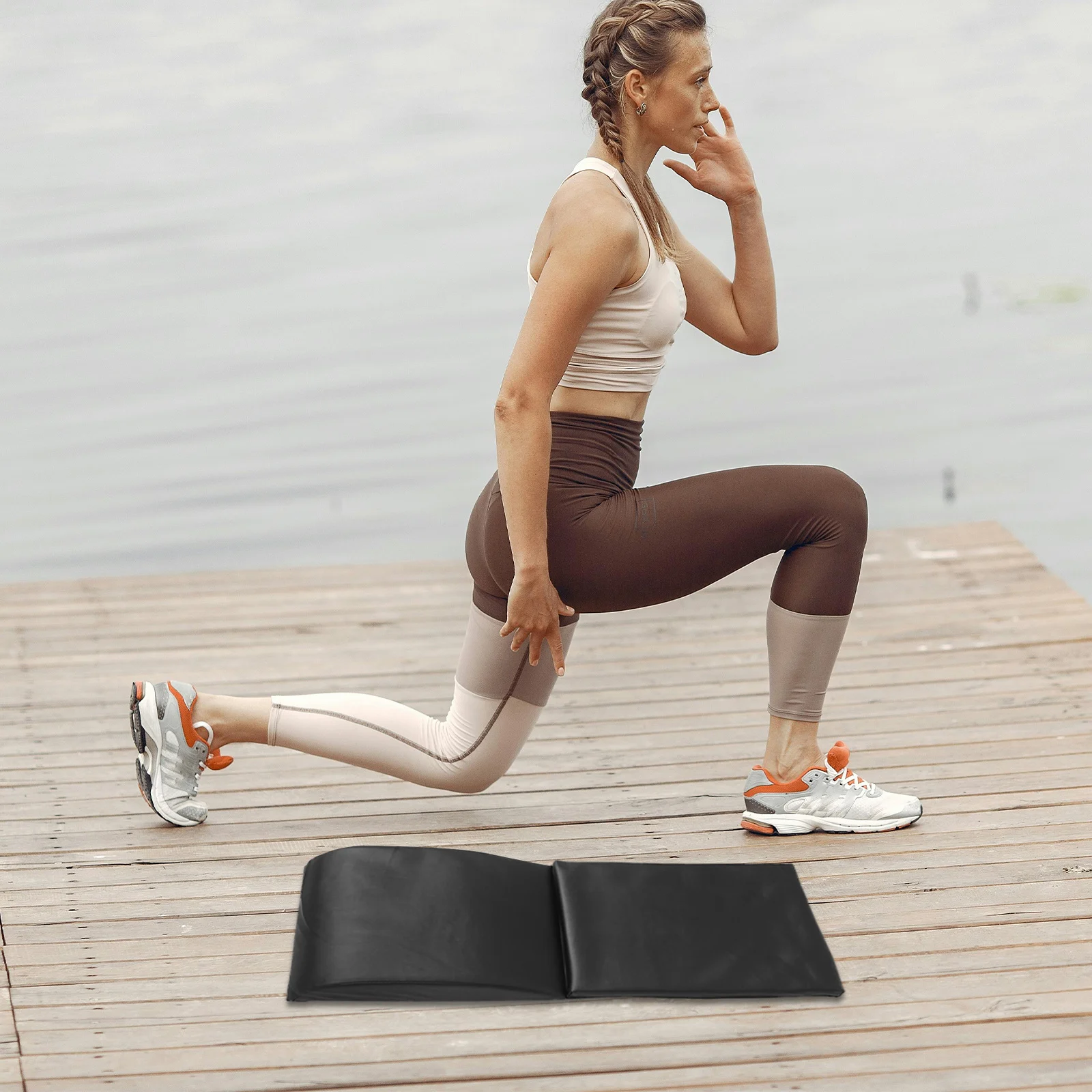 

Foldable Sit Up Ab Mat High Density Workout Pad Ab Exercise Training Mat Folding Seat Cushion Back Exercise