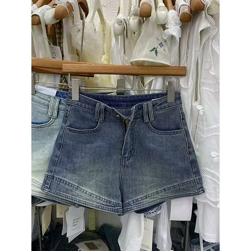 

Women's Blue Denim Cargo Shorts Y2k Harajuku High Street 2000s Style American Fashion 90s Sexy Shorts Summer Clothing 2026 New