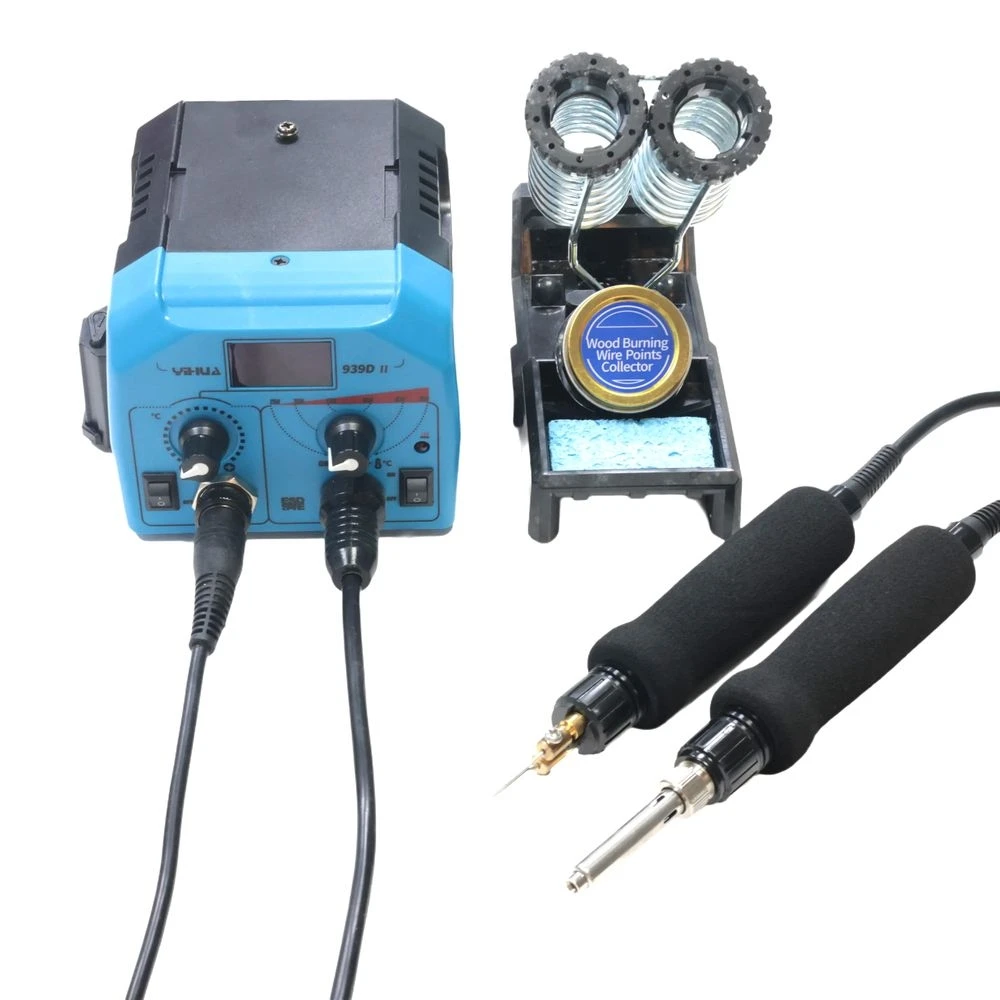 

YIHUA 939D II Dual Handle Branding & Soldering Station with Digital Display for Wood, Leather, Crafts