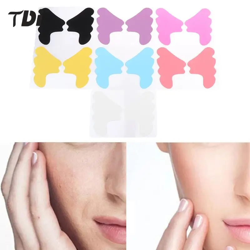 Reusable Patch Multi Color 1Pairs Silicone Cheek Anti-Wrinkle Pad Skin Care Lifting Tool Wrinkle Removal Sticker Anti Aging