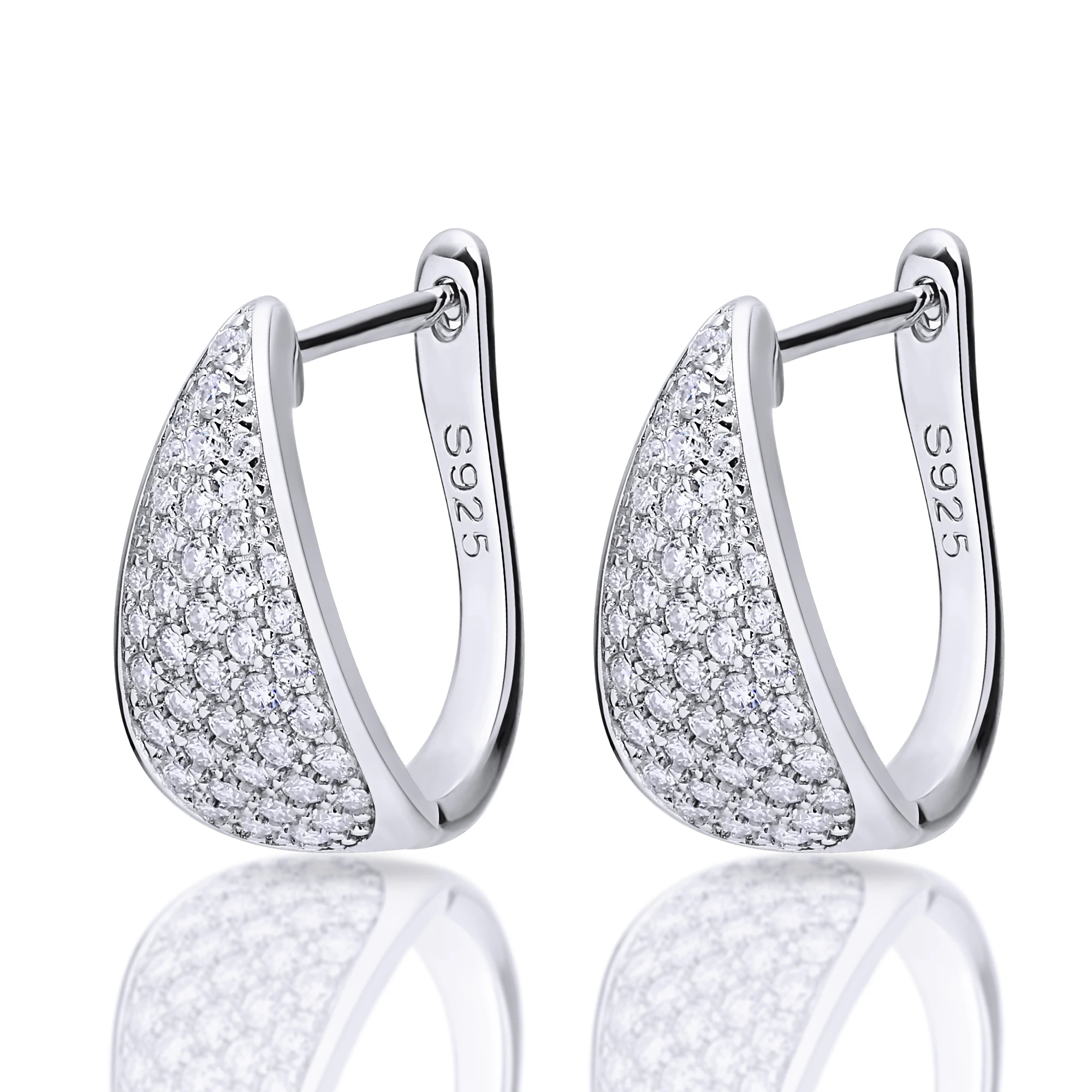 

Eme jewe Пара сережек с муассанитом S925 D-цвета VVS1 подходят для повседневного ношения.