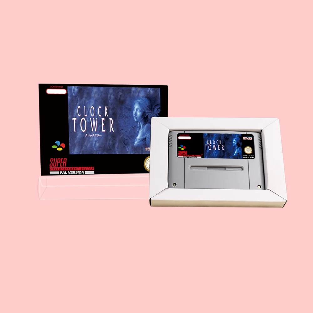 Clock Tower RPG Game Cartridge with Retial Box For SNES 16bit NTSC PAL Video Game Consoles