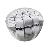 30 unids/lote empuñadura de raqueta Wilson, funda de goma de mano para raqueta de tenis de bádminton pegajosa, agarre de tenis antideslizante, agarre de bádminton