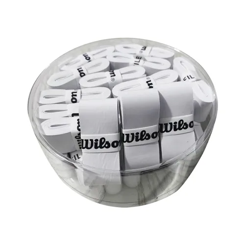 30 unids/lote empuñadura de raqueta Wilson, funda de goma de mano para raqueta de tenis de bádminton pegajosa, agarre de tenis antideslizante, agarre de bádminton